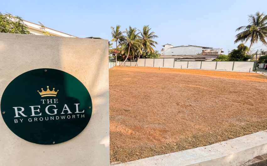 Regal Signboard Aerial top-down view of landscaped property with greenery